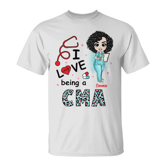 Personalized Love Being A Nurse T Shirt - Thegiftio UK