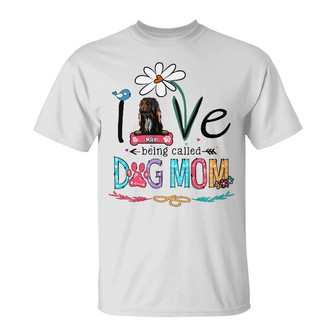 Personalized Love Being Called Dog Mom T Shirt - Thegiftio UK