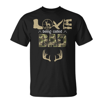 Personalized Love Being Dad Grandpa Hunting T Shirt - Thegiftio UK
