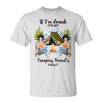 Personalized Love Camping Friends T Shirt - Thegiftio UK
