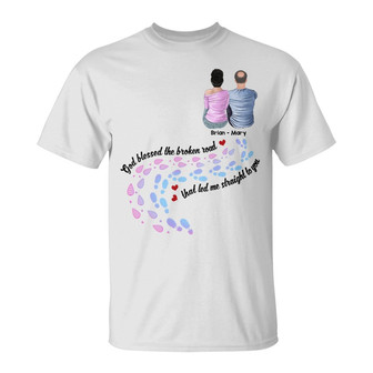 Personalized Love Couple God Blessed Husband Wife T Shirt - Thegiftio UK
