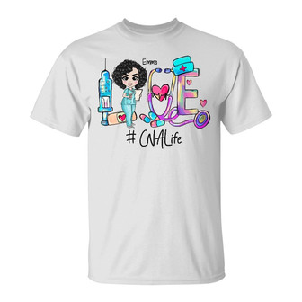 Personalized Love Nurse Life T Shirt - Thegiftio UK