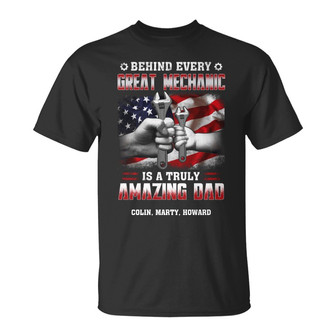 Personalized Mechanic Dad FD T Shirt - Thegiftio UK