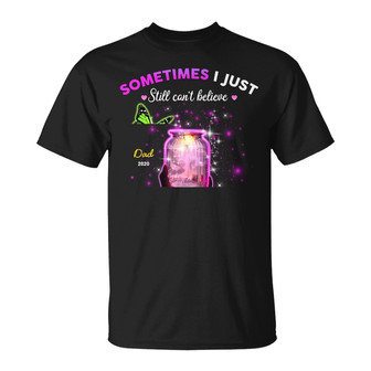 Personalized Memorial Butterfly Mom Dad T Shirt - Thegiftio UK
