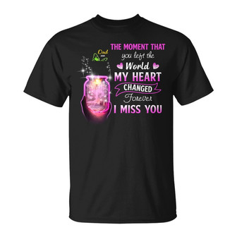 Personalized Memorial Butterfly Mom Dad T Shirt - Thegiftio UK