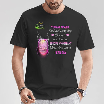 Personalized Memorial Butterfly Mom Dad T Shirt - Thegiftio UK