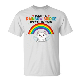 Personalized Memorial Cat Rainbow Bridge T Shirt - Thegiftio UK