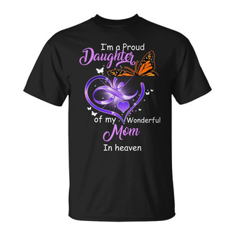 Personalized Memorial Mom Dad In Heaven T Shirt - Thegiftio UK