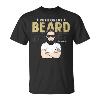Personalized Men Beard T Shirt - Thegiftio UK