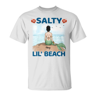 Personalized Mermaid Friends Salty Beach T Shirt - Thegiftio UK