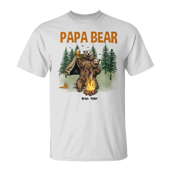 Personalized Mom Dad Bear Couple T Shirt - Thegiftio UK