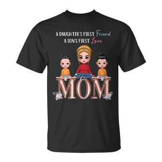 Personalized Mom Daughter Son T Shirt - Thegiftio UK