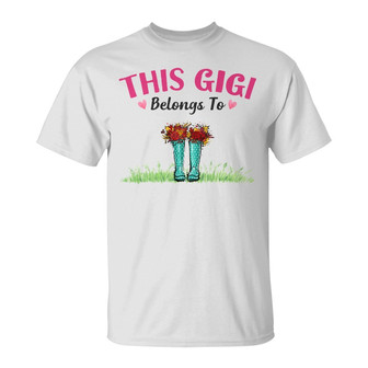 Personalized Mom Grandma Belongs To Boots T Shirt - Thegiftio UK