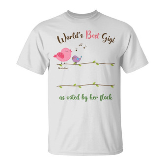 Personalized Mom Grandma Birds T Shirt - Thegiftio UK