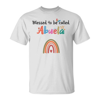 Personalized Mom Grandma Blessed Rainbow T Shirt - Thegiftio UK