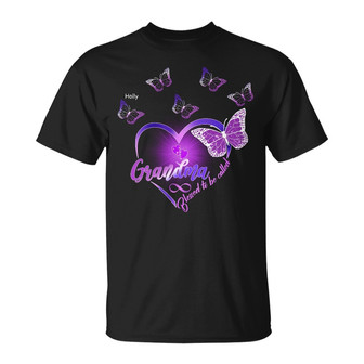 Personalized Mom Grandma Butterflies T Shirt - Thegiftio UK