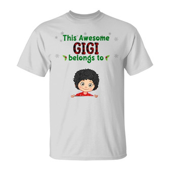 Personalized Mom Grandma Christmas T Shirt - Thegiftio UK