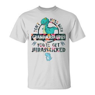 Personalized Christmas Gift For Mom Mimi Nana, Dinosaurus, Mom Grandma Dinosaur T Shirt - Thegiftio UK
