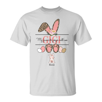 Personalized Mom Grandma Easter Bunny T Shirt - Thegiftio UK