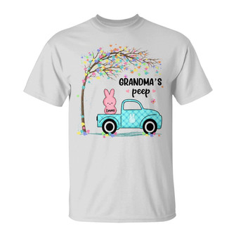 Personalized Mom Grandma Easter Peeps T Shirt - Thegiftio UK
