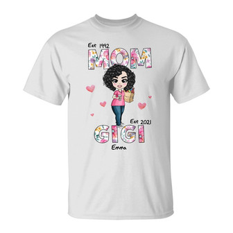 Personalized Mom Grandma Est T Shirt - Thegiftio UK