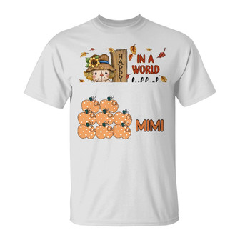 Personalized Mom Grandma Fall Halloween Scarecrow T Shirt - Thegiftio UK