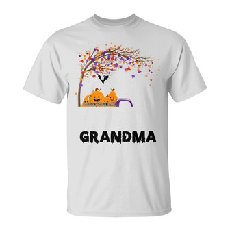 Personalized Mom Grandma Fall Halloween T Shirt - Thegiftio UK