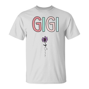 Personalized Mom Grandma Flower T Shirt - Thegiftio UK