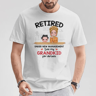 Personalized Mom Grandma Grandparent Retired T Shirt - Thegiftio UK