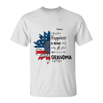 Personalized Mom Grandma Happiness T Shirt - Thegiftio UK