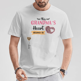 Personalized Mom Grandma Heart Fall Halloween T Shirt - Thegiftio UK
