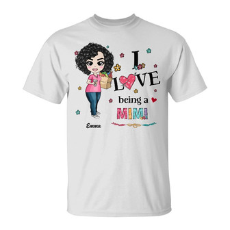 Personalized Mom Grandma Love Being T Shirt - Thegiftio UK