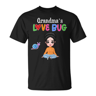 Personalized Mom Grandma Love Bugs T Shirt - Thegiftio UK