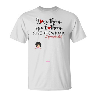 Personalized Mom Grandma Love Spoil T Shirt - Thegiftio UK