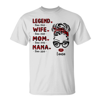 Personalized Mom Grandma Since T Shirt - Thegiftio UK