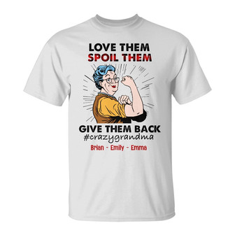 Personalized Mom Grandma Spoil Them T Shirt - Thegiftio UK