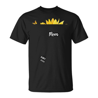 Personalized Mom Grandma Sunflower T Shirt - Thegiftio UK