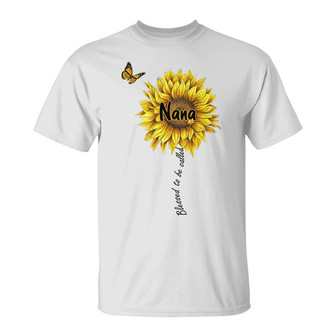 Personalized Mom Grandma Sunflower T Shirt - Thegiftio UK