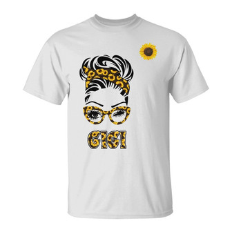 Personalized Mom Grandma Sunflowers T Shirt - Thegiftio UK