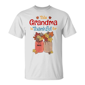 Personalized Mom Grandma Thankful Fall Halloween T Shirt - Thegiftio UK