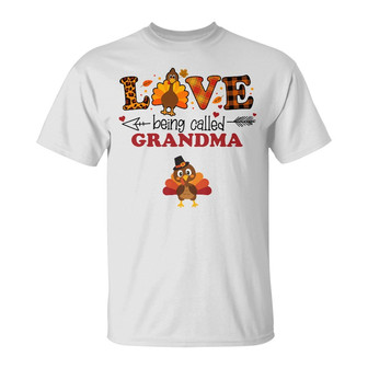 Personalized Mom Grandma Turkey Fall Halloween T Shirt - Thegiftio UK