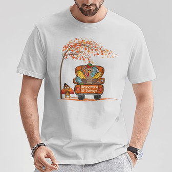 Personalized Mom Grandma Turkey Fall Halloween T Shirt - Thegiftio UK