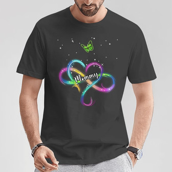 Personalized Mom Infinity Heart T Shirt - Thegiftio UK