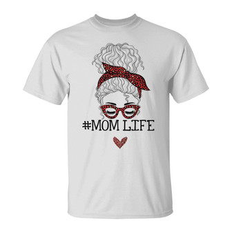 Personalized Mom Life Messy Bun Shirt for Moms - Thegiftio UK