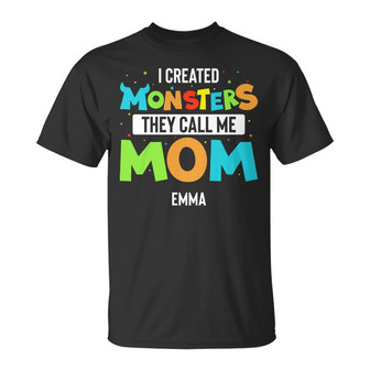 Personalized Mom Monster T Shirt - Thegiftio UK