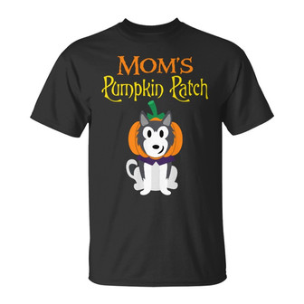 Personalized Moms Pumpkin Patch Dog Halloween T Shirt - Thegiftio UK