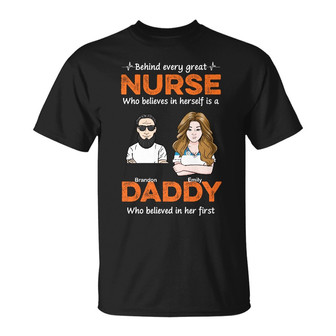 Personalized Nurse Dad Grandpa T Shirt - Thegiftio UK