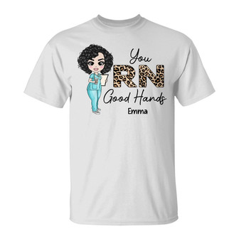 Personalized Nurse Good Hands T Shirt - Thegiftio UK