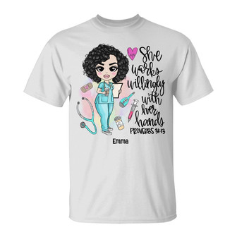 Personalized Nurse T Shirt - Thegiftio UK