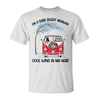 Personalized On Dark Desert Highway Dog Christmas T Shirt - Thegiftio UK